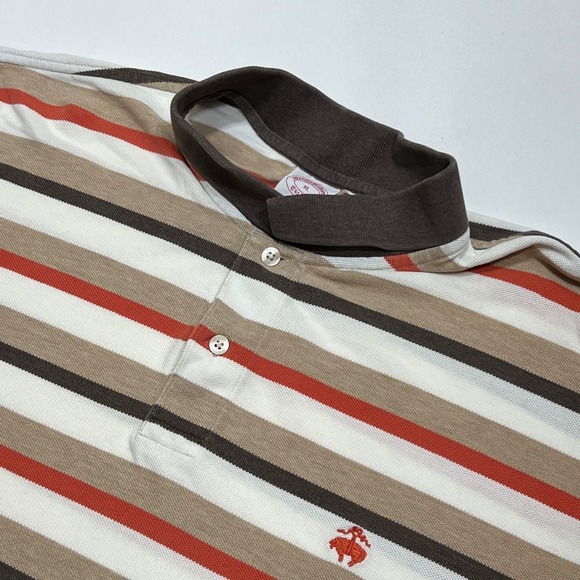 Brooks Brothers XL Polo Shirt Striped Original Fit Performance Cotton Top Casual - Picture 1 of 12